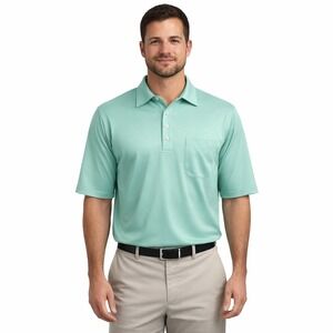 Donald Ross Mens Short Sleeve Golf polo Green Sz L